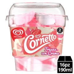 Cornetto® Fresas con Crema 190 ml